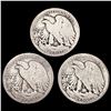 Image 2 : 1917-D Walking Liberty Half Dollar Set [3 Coins] HIGH GRADE