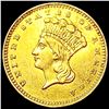 Image 1 : 1862 Rare Gold Dollar UNCIRCULATED