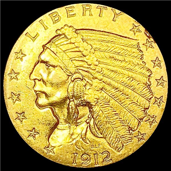1912 $2.50 Gold Quarter Eagle CHOICE AU