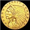Image 1 : 1908 $2.50 Gold Quarter Eagle CLOSELY UNCIRCULATED
