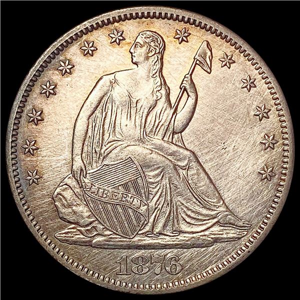1876-CC Seated Liberty Half Dollar CHOICE AU