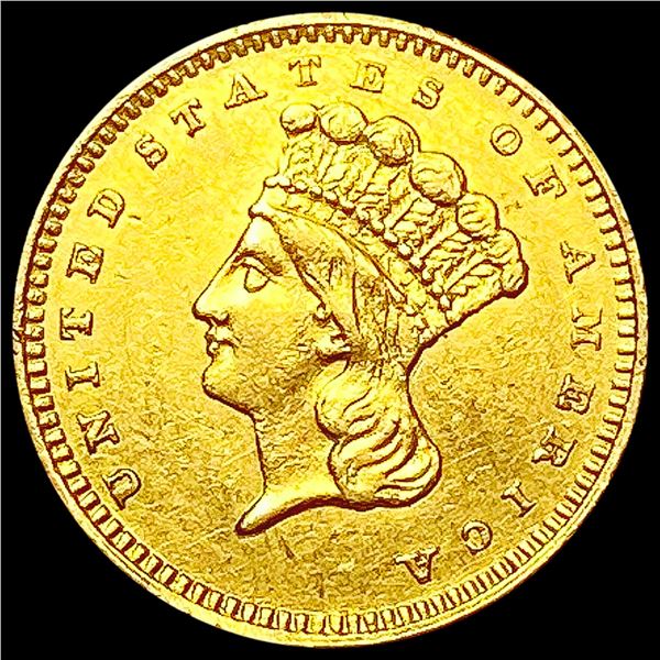 1862 Rare Gold Dollar CLOSELY UNCIRCULATED