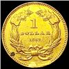 Image 2 : 1862 Rare Gold Dollar CLOSELY UNCIRCULATED