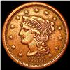 Image 1 : 1855 Braided Hair Large Cent CLOSELY UNCIRCULATED