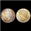 Image 1 : 1923-S US Silver Peace Dollar Set [2 Coins] HIGH GRADE