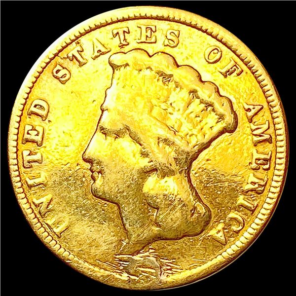 1856 $3 Gold Piece NICELY CIRCULATED