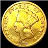 Image 1 : 1856 $3 Gold Piece NICELY CIRCULATED