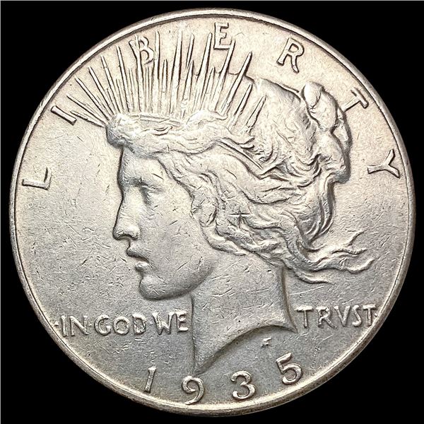1935 Silver Peace Dollar CLOSELY UNCIRCULATED