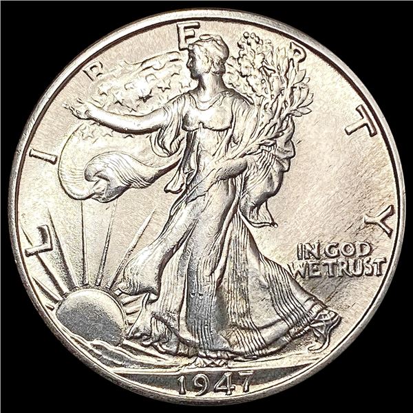 1947-D Walking Liberty Half Dollar GEM BU