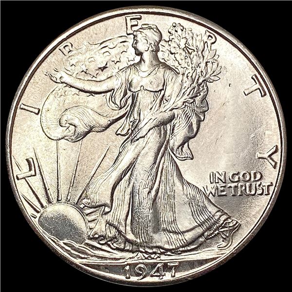 1947-D Walking Liberty Half Dollar GEM BU