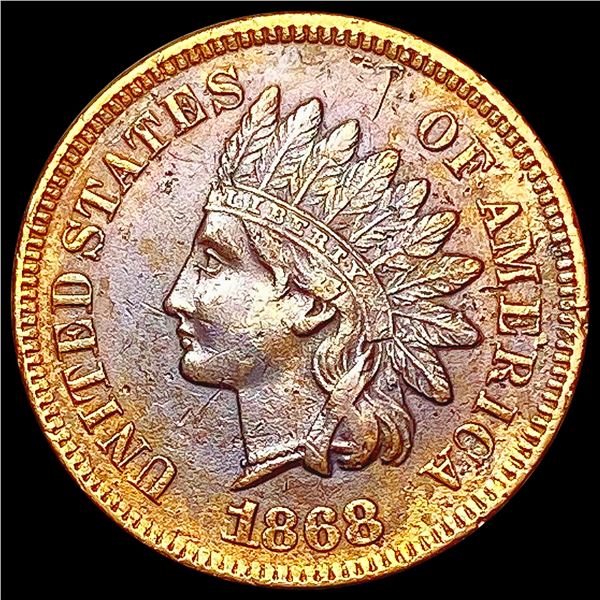 1868 Indian Head Cent CLOSELY UNCIRCULATED