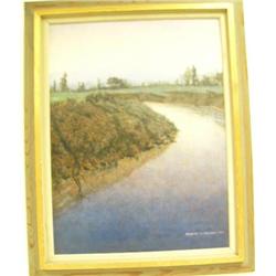 Original by Robert C. Storey acrylic on artist board 1970 min. bid $225.00 (3)