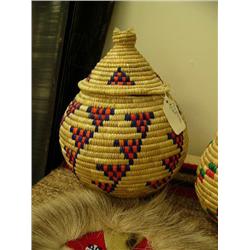 10"  Grass basket by Flora Wassillie (2)