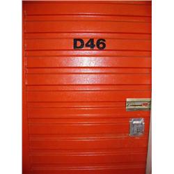 Storage Unit D46 - 18x6x8 cubic feet - Items in storage units must be picked up within 3 days, winni