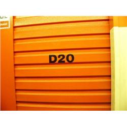 Storage Unit D20 - 4x6x8 cubic feet - Items in storage units must be picked up within 3 days, winnin