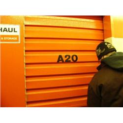 Storage Unit A20 - 4x6x8 cubic feet - Items in storage units must be picked up within 3 days, winnin