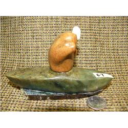 6" soapstone kayaker (2)