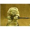 Image 4 : Soapstone carving of hunter and dog with jade spear 7" tall by Steve Byazlov (25)