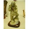 Image 2 : 13" soapstone hunter tremendous quality carving mounted on wood base (25)