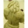 Image 5 : 13" soapstone hunter tremendous quality carving mounted on wood base (25)