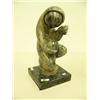 Image 2 : Steve Byazlov 9" native man with egg made of soapstone (25)