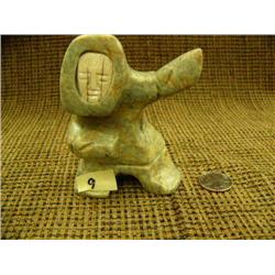 4" soapstone dancer with white ivory face by Eric Tepton III (2)