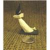 Image 3 : CHOICE on 3 white ivory birds by Thomas Pushruk of King Island: black bird with white chest (2)