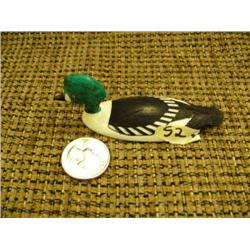 CHOICE on 3.5" white ivory birds by Al Mayac: Golden eye (2)