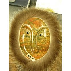 CHOICE on 6 soapstone mask by Michael Scott 8" (2)