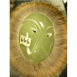 CHOICE on 6 soapstone mask by Michael Scott 8" (2)