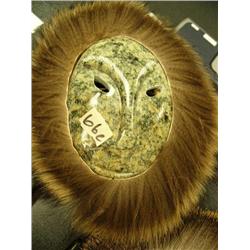 CHOICE on 6 soapstone mask by Michael Scott 8" (2)
