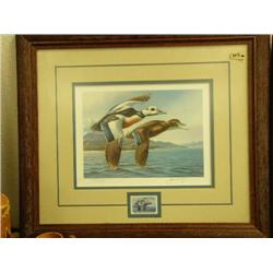 CHOICE on 4: Duck stamp prints: 1986 AK Waterfowl 647 of 3,665 by Meger, Double matted and framed (3