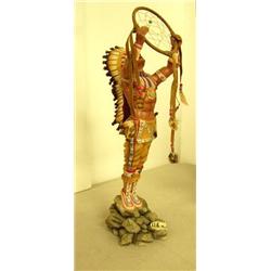 CHOICE on 3 Cast Native American Figurines: Protector of Dreams, Hamilton Collection, Native America