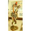 Image 3 : CHOICE on 3 Cast Native American Figurines: Hawk Dancer, Native American holding feather and torch, 