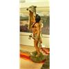 Image 2 : CHOICE on 3 Cast Native American Figurines: Wolf Scout - Native American holding a wolf hide, Hamilt