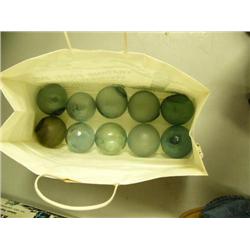 CHOICE on 3: ten glass floats - some extremely rare (2)