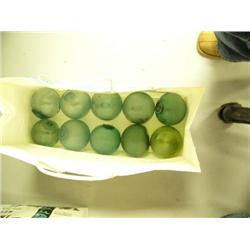 CHOICE on 3: ten glass floats - some extremely rare (2)