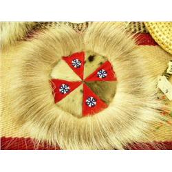 CHOICE on 4: Seal skin wall hangings with bead work 9" (2)