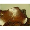 Image 2 : Red wood burl wood clock (151)