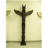 Image 1 : 6'9" Wood carved totem pole with detachable wings - imported (2)
