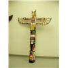 Image 1 : 6'8" Alaska style wood totem pole with detachable wings - imported (2)