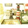 Image 3 : Lot of nautical decorations: Wood ships, lighthouses, framed knives, butterflies, ships and shells, 