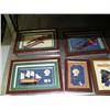 Image 2 : Lot of nautical decorations: Wood ships, lighthouses, framed knives, butterflies, ships and shells, 