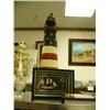 Image 3 : Lot of nautical decorations: Wood ships, lighthouses, framed knives, butterflies, ships and shells, 