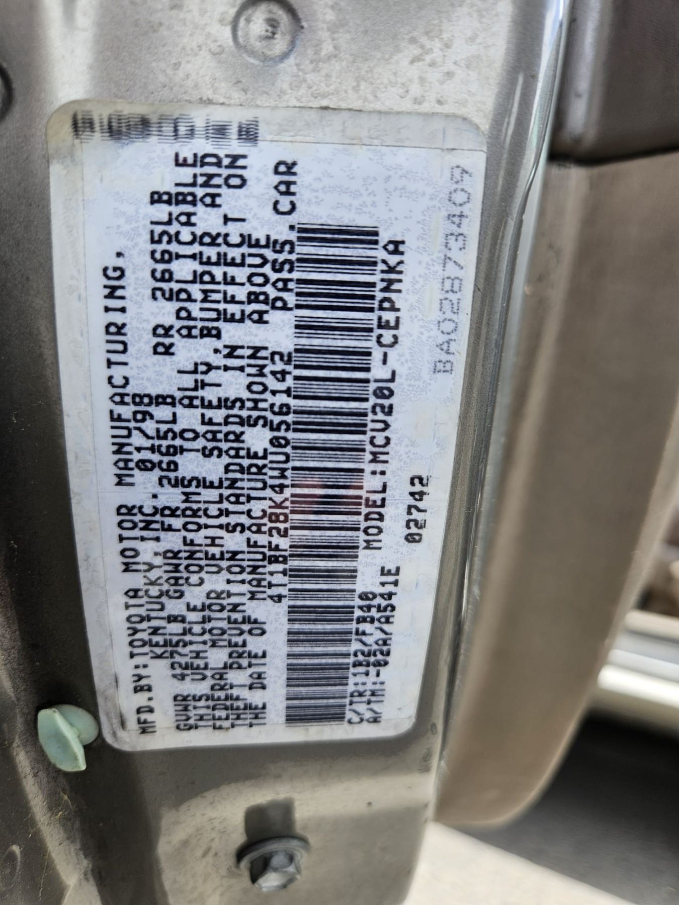 1998 Toyota Camry
