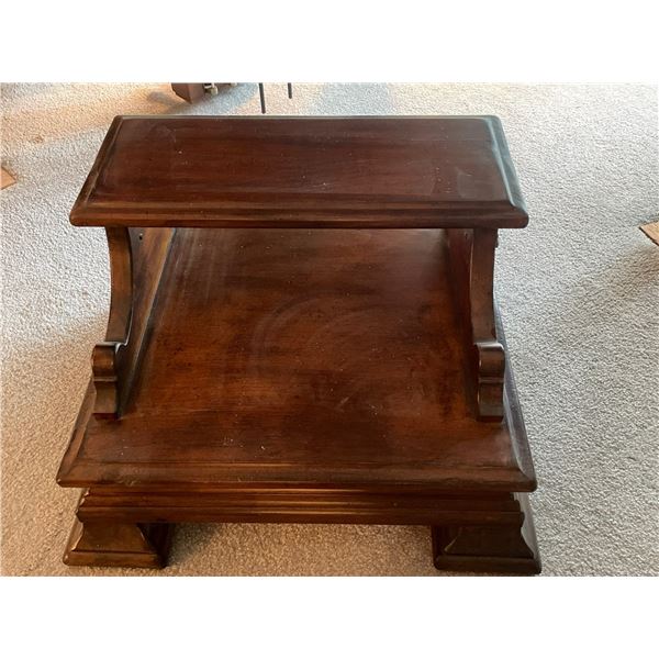 Victorian Oak Foot Stool 22W x 19D x 14H