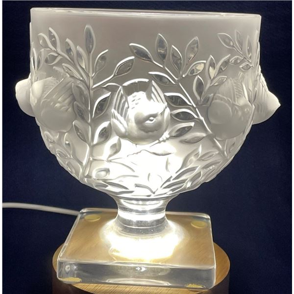 Lalique Crystal "Elisabeth" Dove Vase