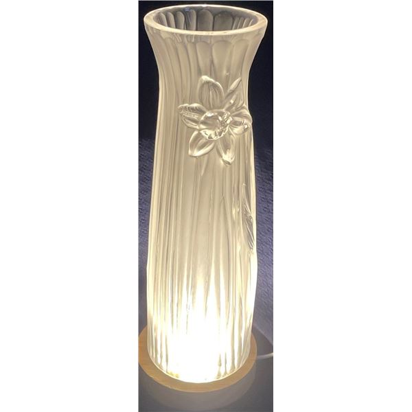 Lalique Crystal Jonquille Daffodil Clear Vase