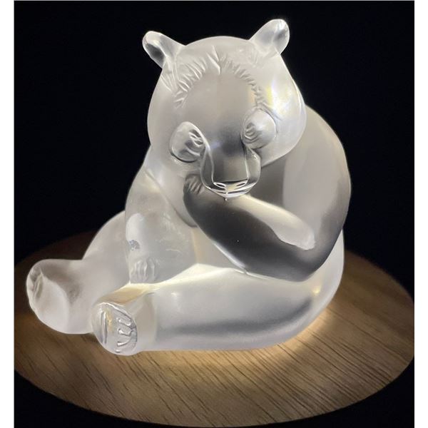 Lalique Crystal Panda Frosted Glass