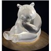 Image 1 : Lalique Crystal Panda Frosted Glass